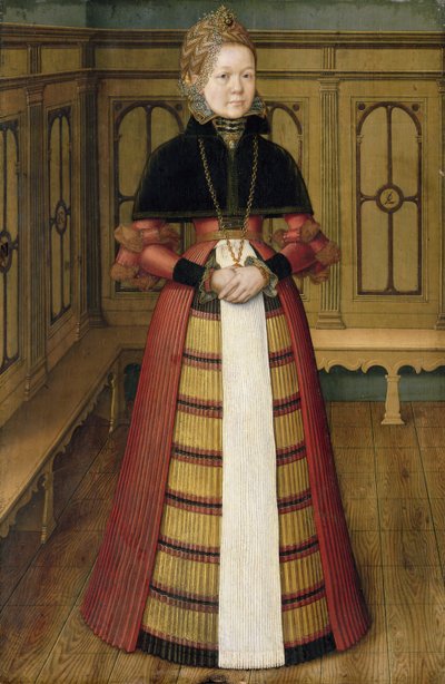 Portrait of Mette von Munchhausen by Ludger Tom the Younger Ring